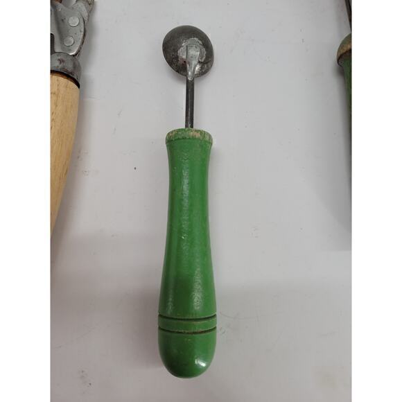 Vintage Mid Century Lot-Five Kitchen Tools masher scoop Melon Baller can opener - Picture 8 of 13